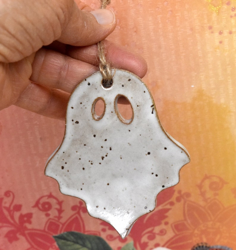 Spooky ornament. Halloween decoration. Halloween door decoration. Ghost ornament. Spooky decorations.