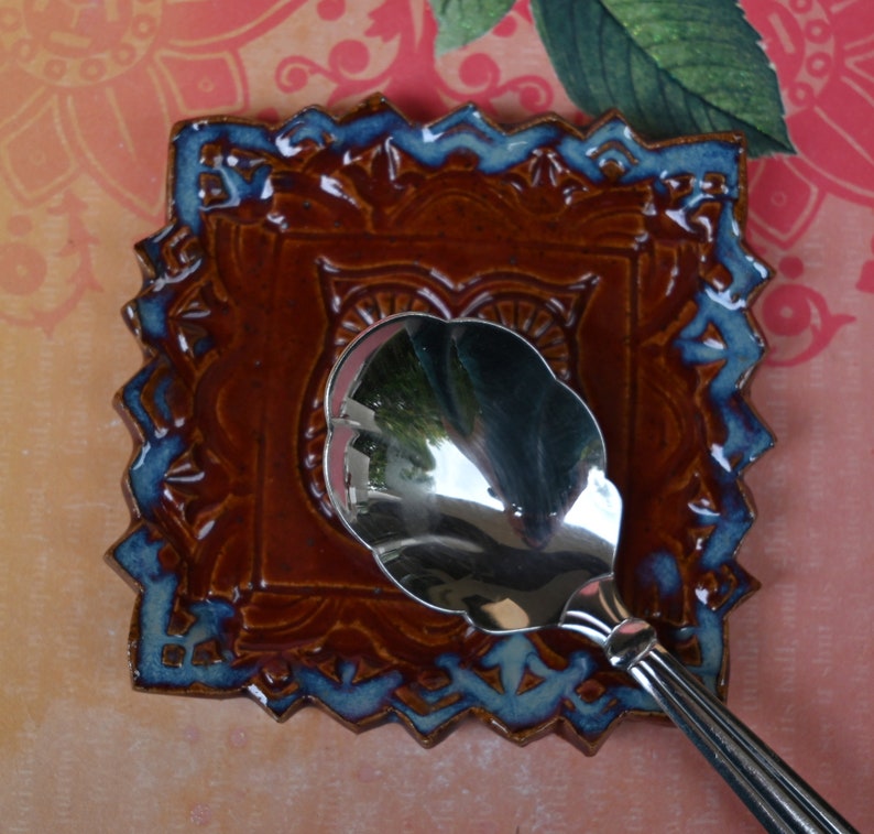 Owl trinket dish. Teaspoon rest. Tea bag rest. Spoon rest. Ring holder. Owl jewelry holder. Trinket dish. Tea light holder. Chopstick rest.