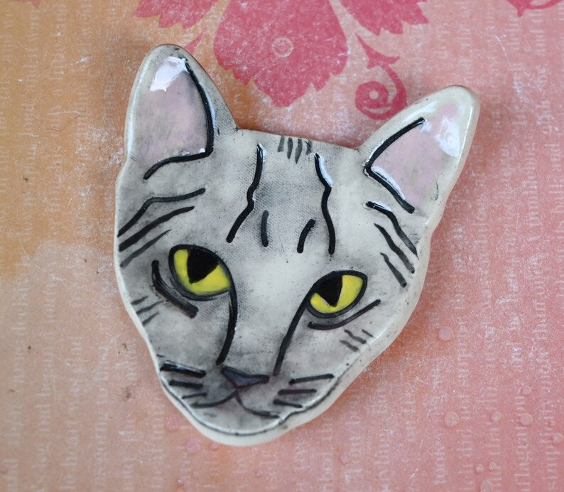 Cat teaspoon rest. Ring holder. Tea bag rest. Cat decoration. Trinket dish. Pill holder. Tea light holder. Chopstick rest. Paint brush rest.