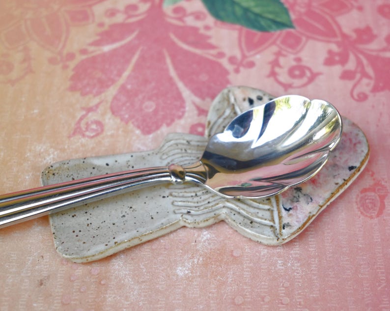 Mushroom teaspoon rest. Amanita mushroom tea bag rest. Mushroom trinket dish. Mushroom ring holder. Chopstick rest. Tea light holder