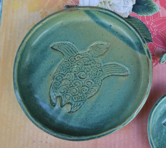 Turtle plate. Sea turtle dish. Turtle sushi plate. Dessert plate. Turtle dish. Side plate. Small serving dish. Small tray
