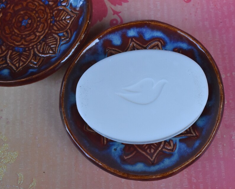 Mandala prep bowl dish. Ring holder. Soap holder. Sushi dipping bowl. Olive oil bowl. Mandala soap bowl. Trinket dish. Condiment bowl