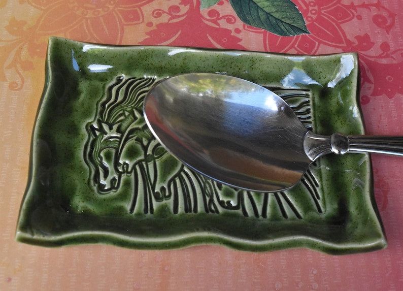 Horse soap holder. Horse spoon rest. Trinket dish. Horse jewelry holder. Horse plate. Spoon rest. Soap dish. Horse ring holder. Horse dish.
