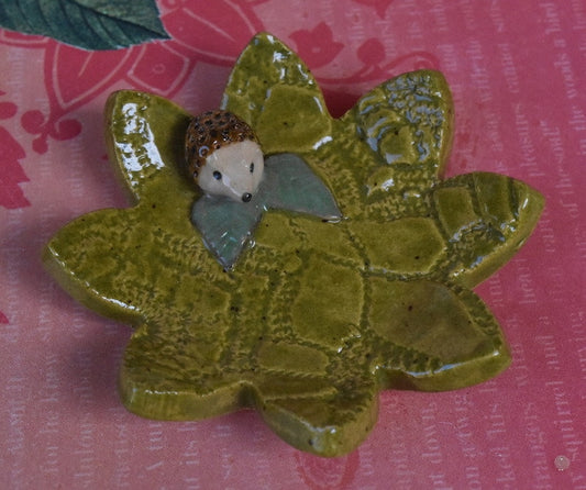 Ceramic ring holder. Hedgehog ring holder. Chopstick rest. Hedgehog chopstick holder. Teaspoon rest. Pill holder. Coffee spoon rest.