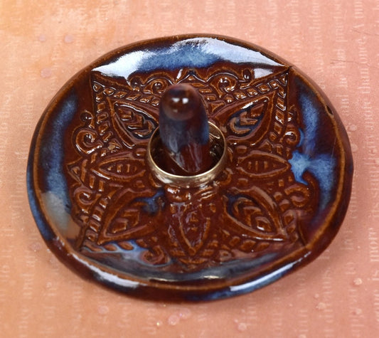 Mandala ring holder. Lotus ring tower. Ring dish. Ring holder. Lotus ring holder. Lotus flower ring holder. Mandala ring plate.