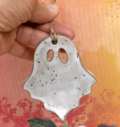 Spooky ornament. Halloween decoration. Halloween door decoration. Ghost ornament. Spooky decorations.