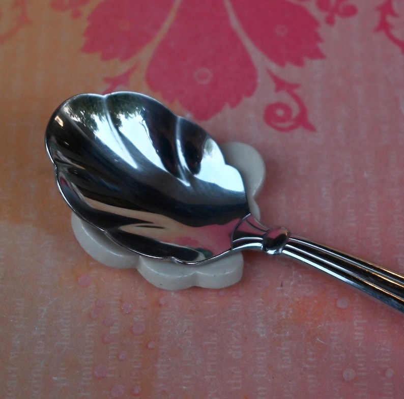Cloud chopstick rest. Paint brush rest. Knife rest. Teeny tiny ring dish. Teaspoon rest. Smiling cloud. Shower favors. Pill holder.