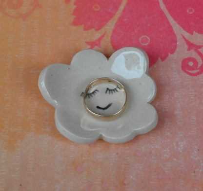 Cloud chopstick rest. Paint brush rest. Knife rest. Teeny tiny ring dish. Teaspoon rest. Smiling cloud. Shower favors. Pill holder.