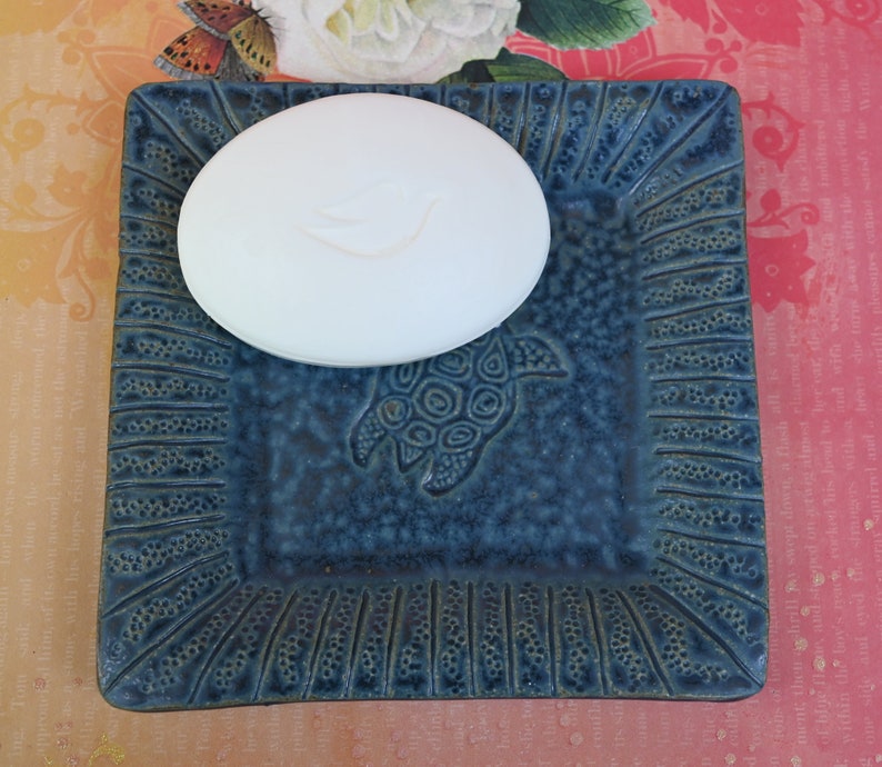 Turtle spoon rest. Turtle soap holder. Turtle plate. Jewelry holder. Ring holder. Turtle dish. Tea bag rest. Trinket dish. Sushi plate