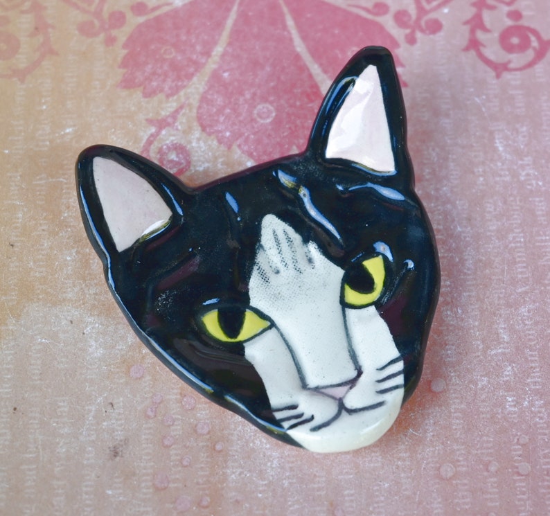 Tuxedo cat teaspoon rest. Ring holder. Trinket dish. Pill holder. Tea light holder. Chopstick rest. Paint brush rest. Pill holder