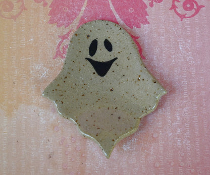 Spooky ring holder. Ghost teaspoon rest. Tea bag rest. Halloween decoration. Halloween trinket dish. Pill holder. Spooky tea light holder.