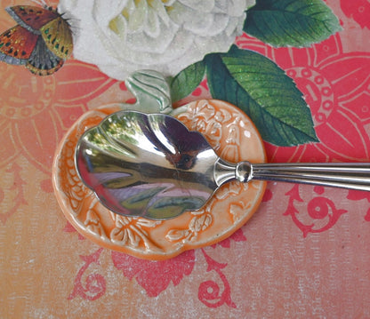 Hummingbird Pumpkin ring holder. Teaspoon rest. Chopstick rest. Tea light holder. Pill holder. Thanksgiving pumpkin trinket dish. Halloween