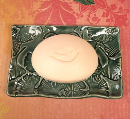 Gingko leaf soap holder. Soap dish. Gingko leaf spoon rest. Gingko leaf dish. Gingko leaf jewelry holder. Tea bag holder. Soap holder.